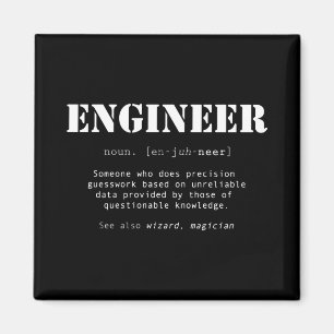 Aimant Funny Engineer Dictionary Definition