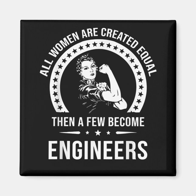 Aimant Funny Engineer For All Women (Devant)