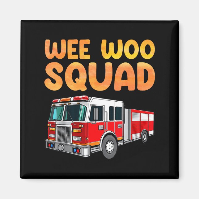 Aimant Funny Firefighter Art For Kids Men Women Fireman F (Devant)