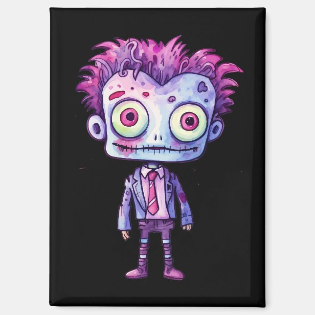 Aimant Funny Frankenstein Monster Halloween Fun (Recto)