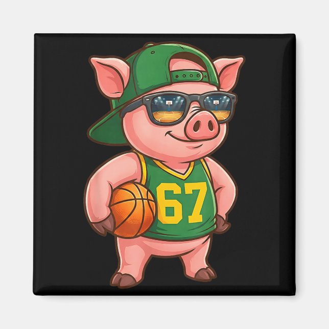 Aimant Funny G Basketball 67 Gen Alpha Slang Srts Men Boy (Devant)