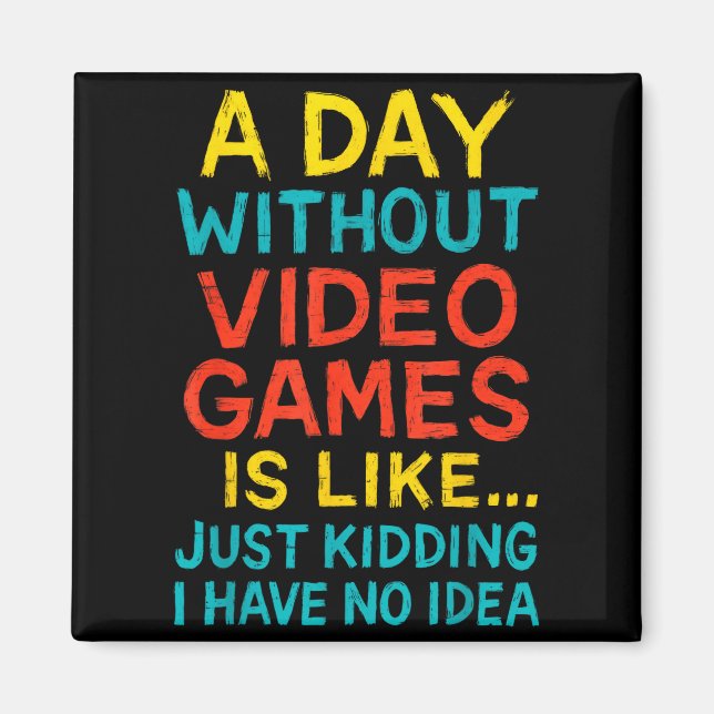 Aimant Funny Gamer Graphic Tee Men Boys Teens Video Gamin (Devant)