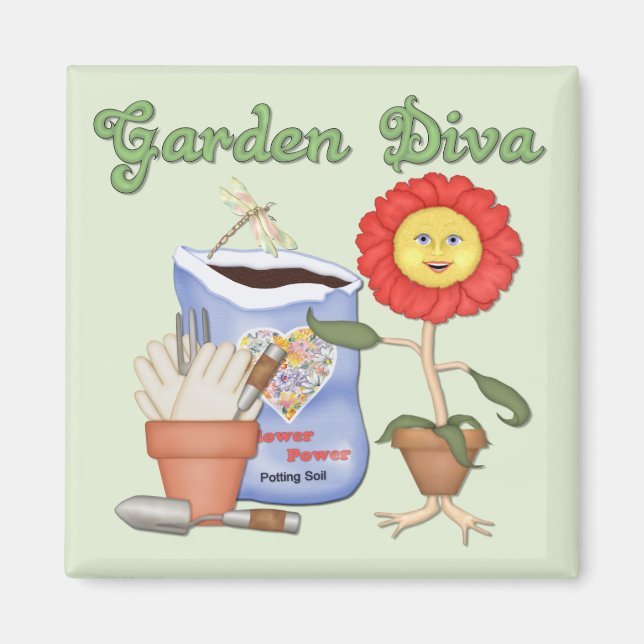 Aimant Funny Garden Diva (Devant)
