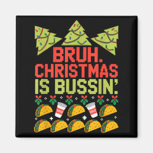 Aimant Funny Gen Alpha Gen Z Argot Drôle Sweat de Noël