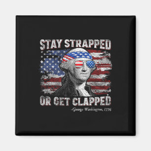 Aimant Funny George Washington 4 juillet rester bloqué