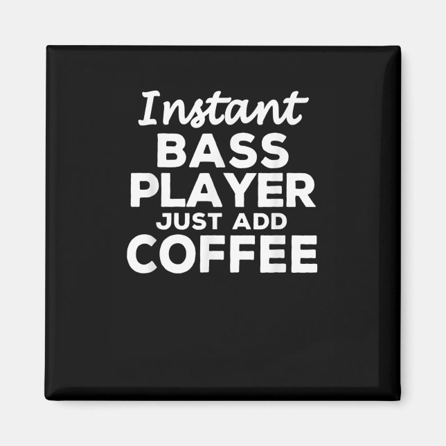 Aimant Funny Guitar Bass Players (Devant)