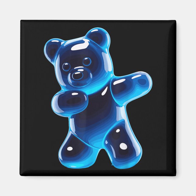 Aimant Funny Gummy Bear Art For Men Women Kids Candy Bear (Devant)