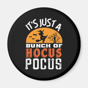 Aimant Funny Hocus Pocus sorcières Vintage Retro Hallowee