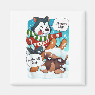 Aimant Funny Hors Piste Chien Piste Hors Fantaisie Chemis