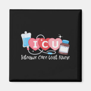 Aimant Funny Infirmière Infirmière Icu Intensive Care Uni