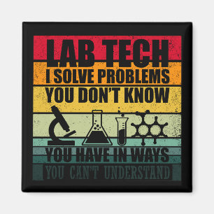 Aimant Funny lab tech cite laboratoire technicien humour