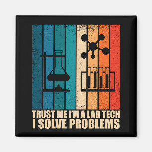 Aimant Funny laboratoire technique vintage laboratoire te