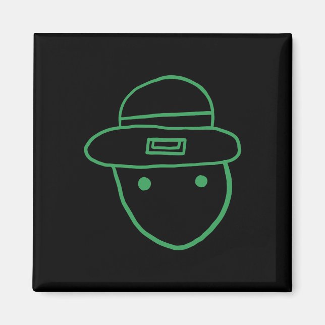 Aimant Funny Leprechaun Amateur Sketch meme Irish St Part (Devant)