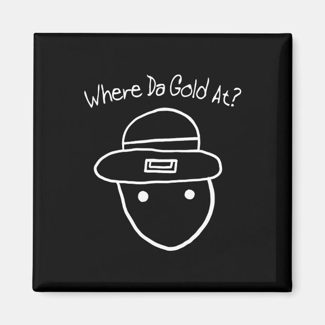 Aimant Funny Leprechaun Amateur Sketch meme Irish St Part (Devant)