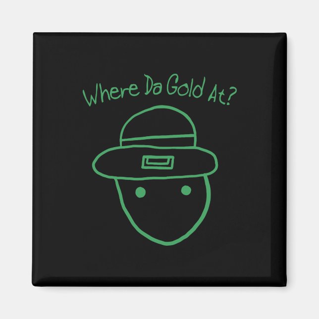 Aimant Funny Leprechaun Amateur Sketch meme Irish St Part (Devant)