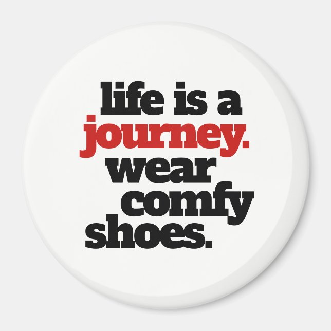 Aimant Funny Life is a Journey ... (Devant)