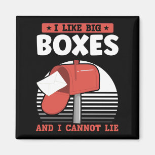 Aimant Funny Mailman Postal Worker Transporteur de courri