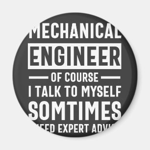 Aimant Funny Mechanical  Engineer Gift