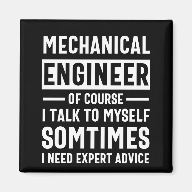 Aimant Funny Mechanical  Engineer Gift (Devant)