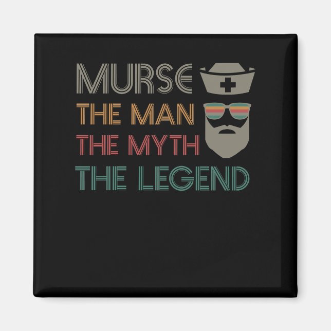 Aimant Funny Murse Male Nurse RN LPN CNA (Devant)