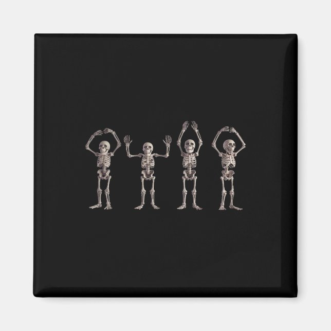 Aimant Funny O-h-i-o State Skeleton Lover Ohio Halloween (Devant)