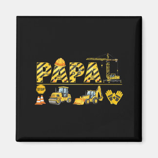 Aimant Funny papa Construction Excavator Kids Matching