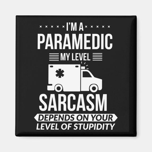 Aimant Funny Paramedic Emt Gift  (Devant)