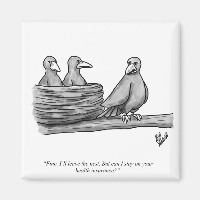 Aimant Funny Percentre Vide Nester Humour parent (Devant)