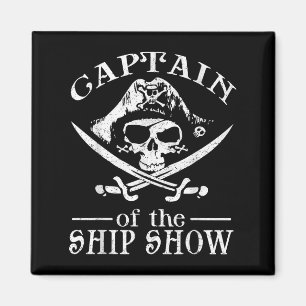 Aimant Funny Pirate Design Captain Ship Show Boater Boati