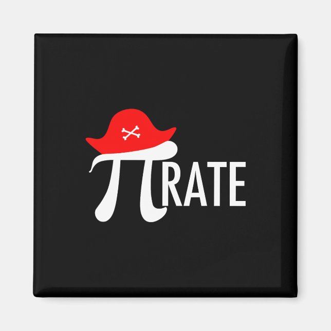 Aimant Funny Pirate Math Pun - Pi Day Symbole Humour Tee (Devant)