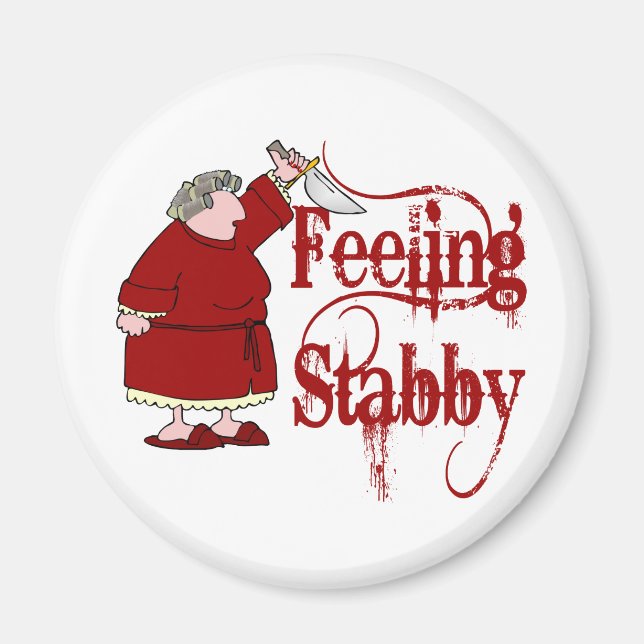 Aimant Funny PMS Stabby (Devant)