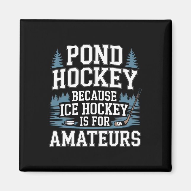 Aimant Funny Pond Hockey  (Devant)