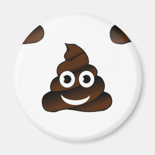 Aimant funny poop emoji