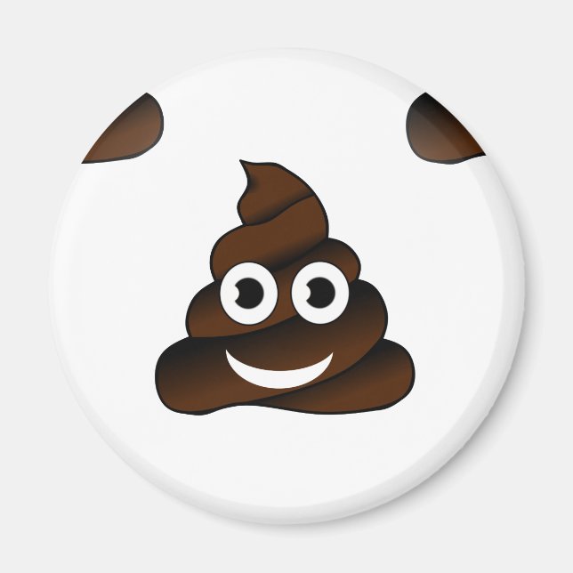 Aimant funny poop emoji (Devant)