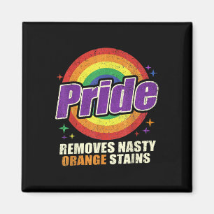 Aimant Funny Pride supprime Nasty Orange Stains Retro Lgb