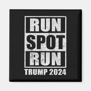 Aimant Funny Pro Trump 2024 Run Spot Run Trump Kamala Deb