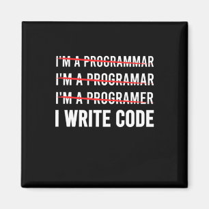 Aimant Funny Programmer I Wite Code
