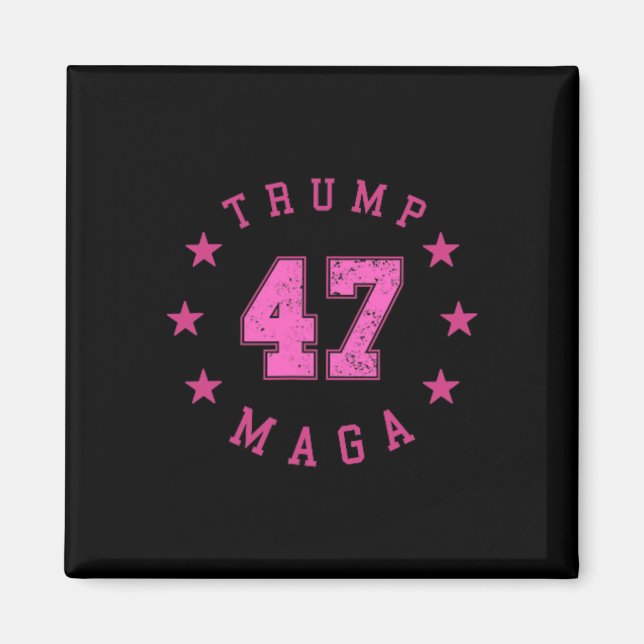 Aimant Funny Qr 45 47 Trump Inauguration 2025 Code de dan (Devant)