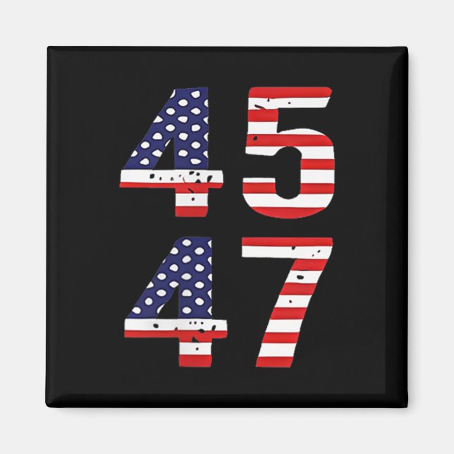 Aimant Funny Qr Président Trump Code de danse Trump 45_47 (Devant)