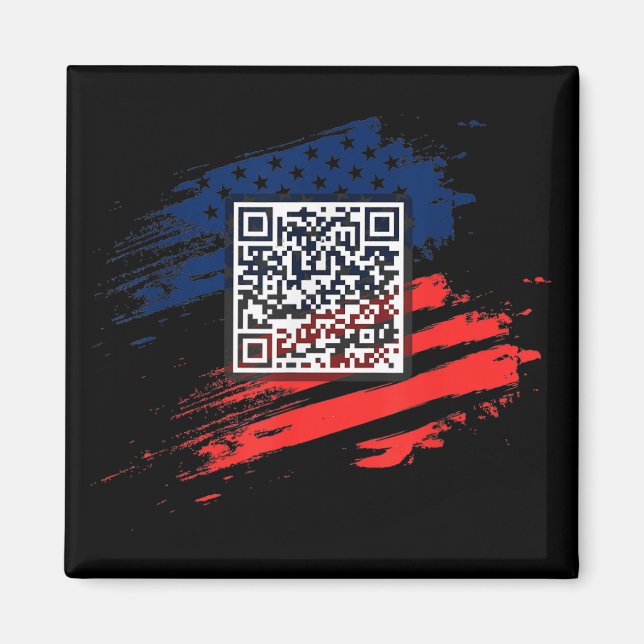 Aimant Funny Qr President Trump Dance Code (Devant)