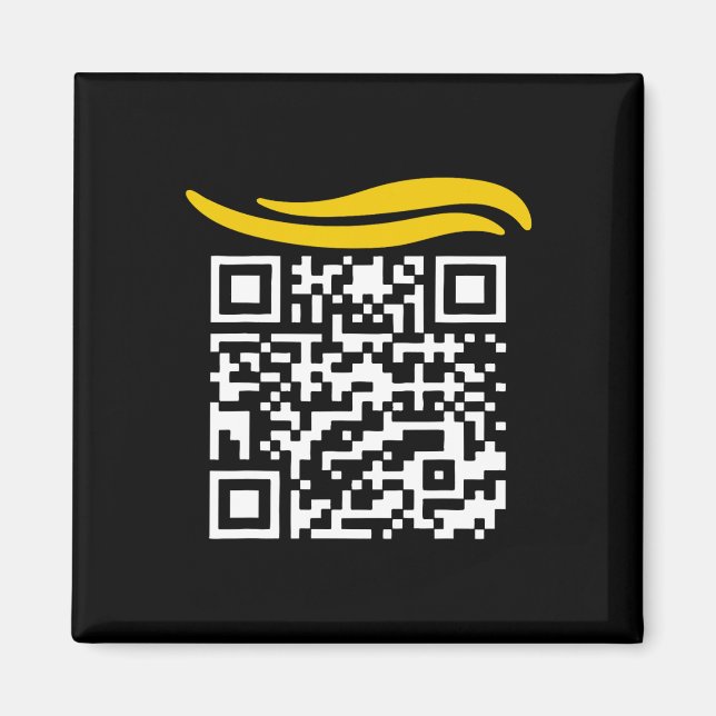 Aimant Funny Qr Président Trump Dance Code 1 (Devant)