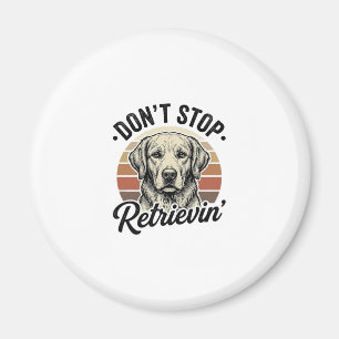 Aimant Funny Retriever Chien Gravure Vintage Graphique Te