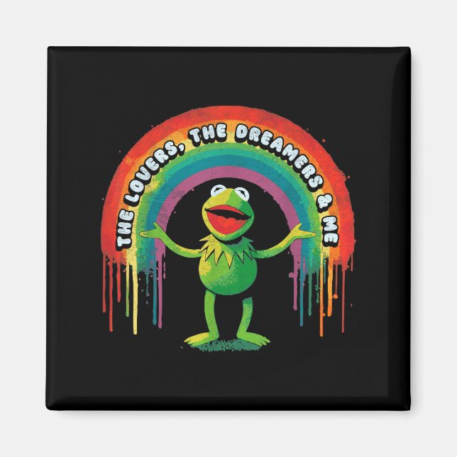 Aimant Funny Retro Rainbow Frog Connection The Lovers The (Devant)