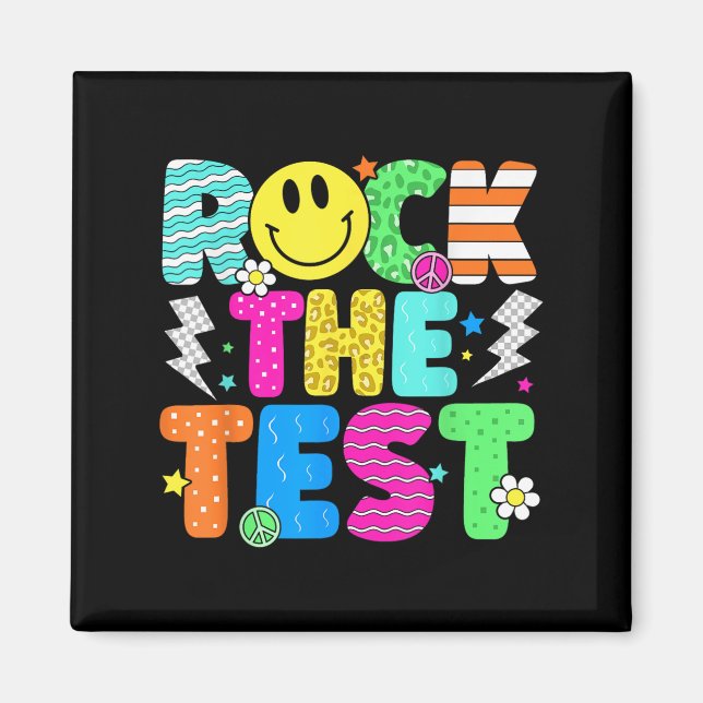Aimant Funny Rock The Test Test Day Professeur étudiant M (Devant)
