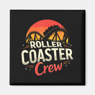 Aimant Funny Roller Dessous de verre Crew Amusement Park 