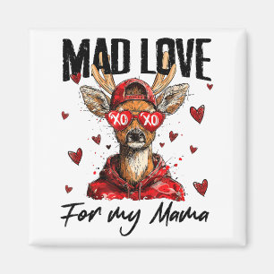 Aimant Funny Saint-Valentin Amour Fou Pour Ma Maman Biche
