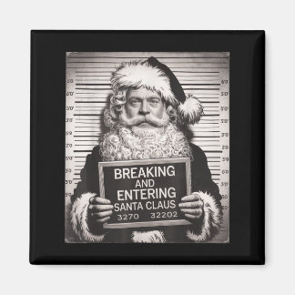 Aimant Funny Santa Claus Mugshot Christmas – Santa Xmas