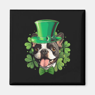 Aimant Funny St Patricks Boston Terrier 