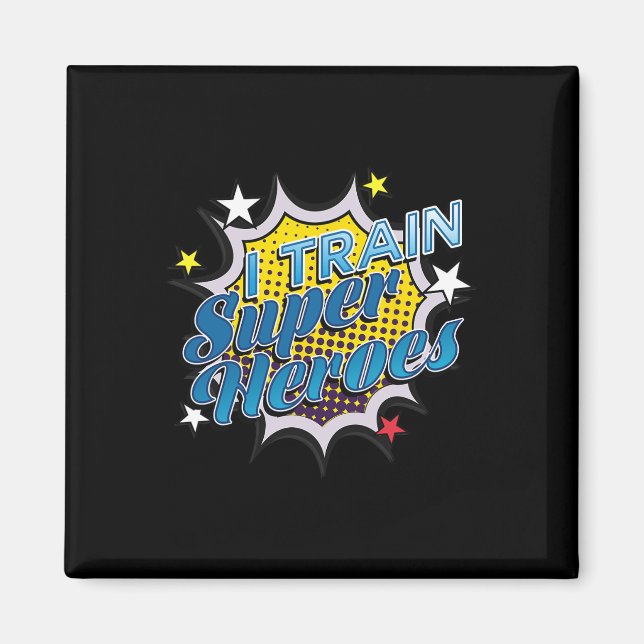 Aimant Funny Superhero T - Je forme Super Heroes (Devant)