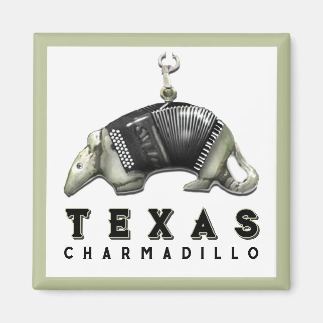 Aimant Funny Texas Armadillo (Devant)